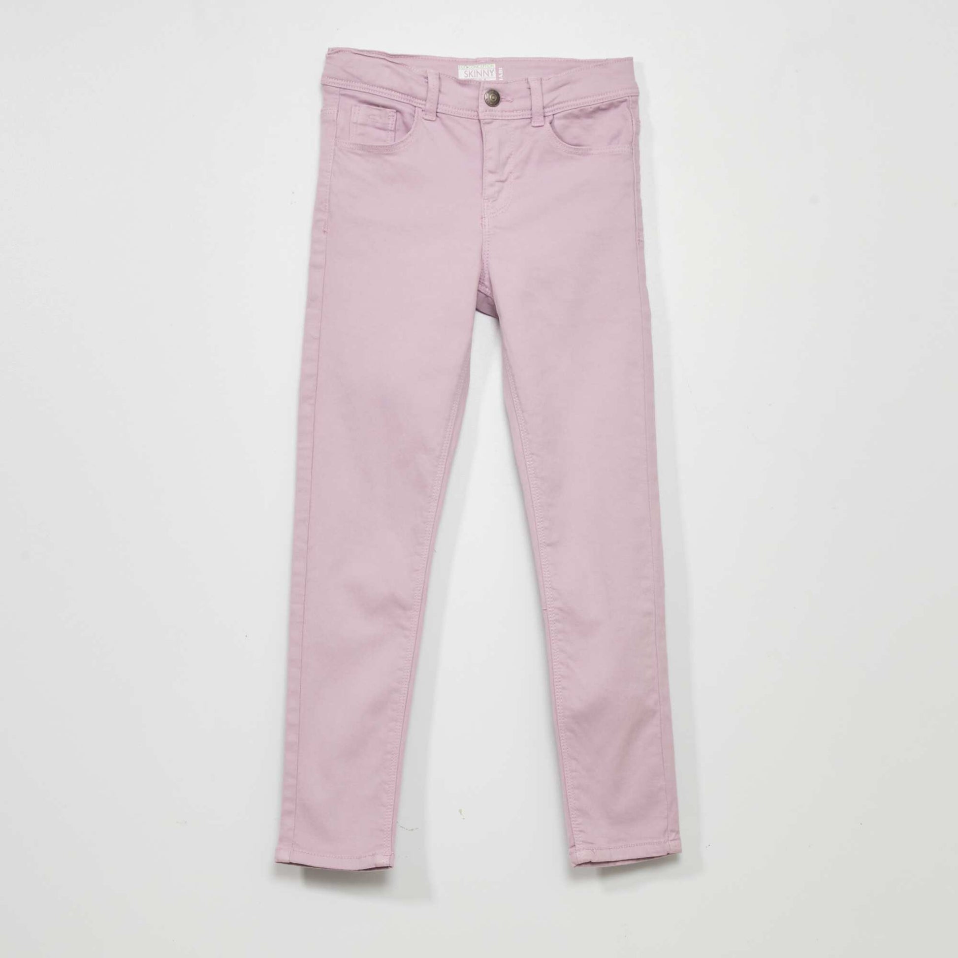 Jean skinny 5 poches mauve clair
