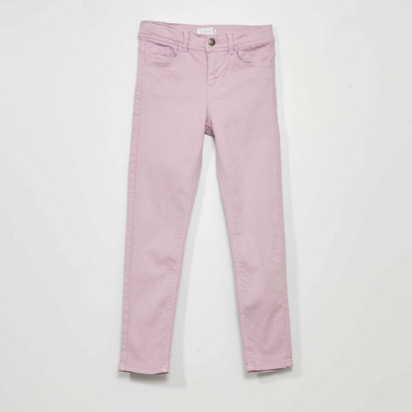 Jean skinny 5 poches mauve clair