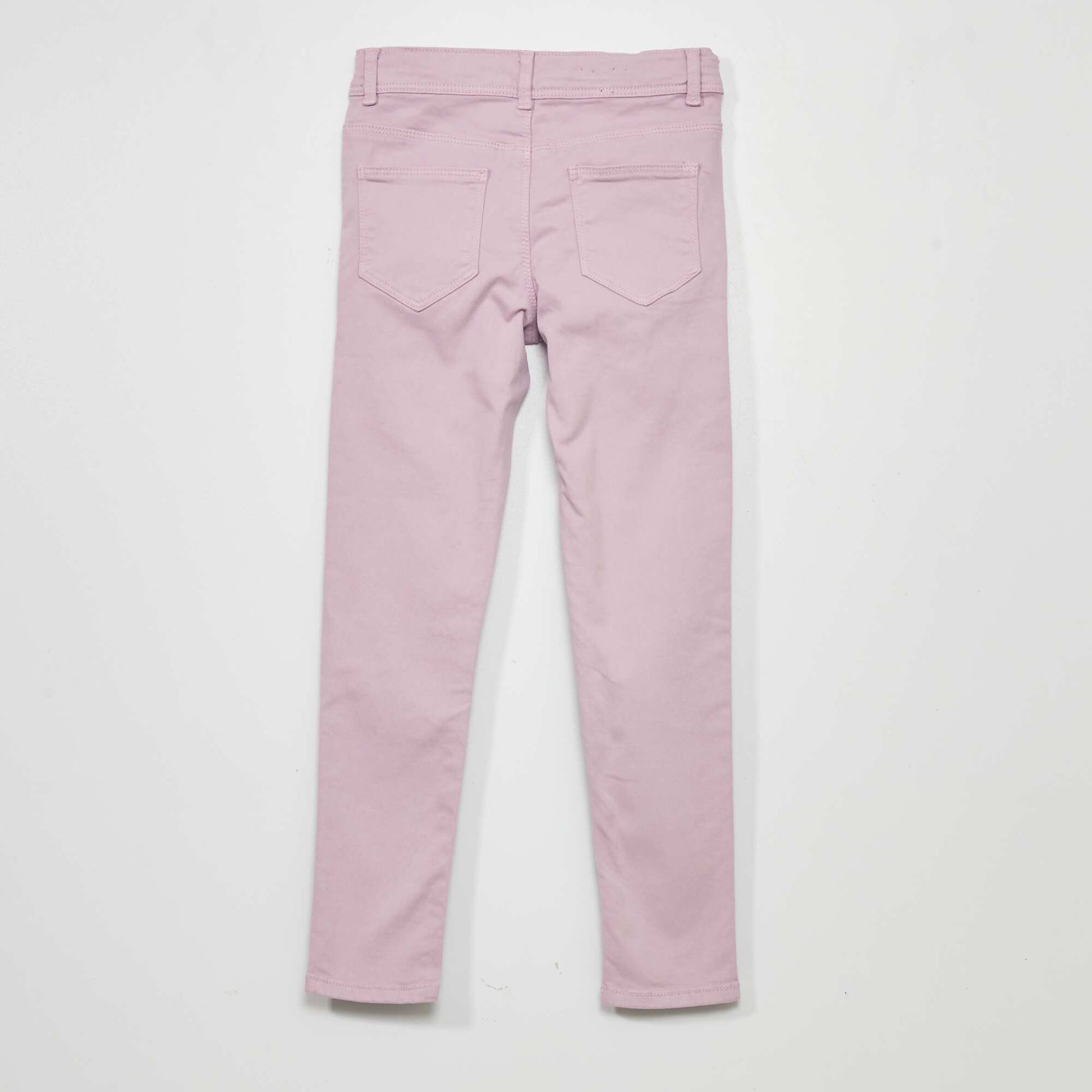 Jean skinny 5 poches mauve clair