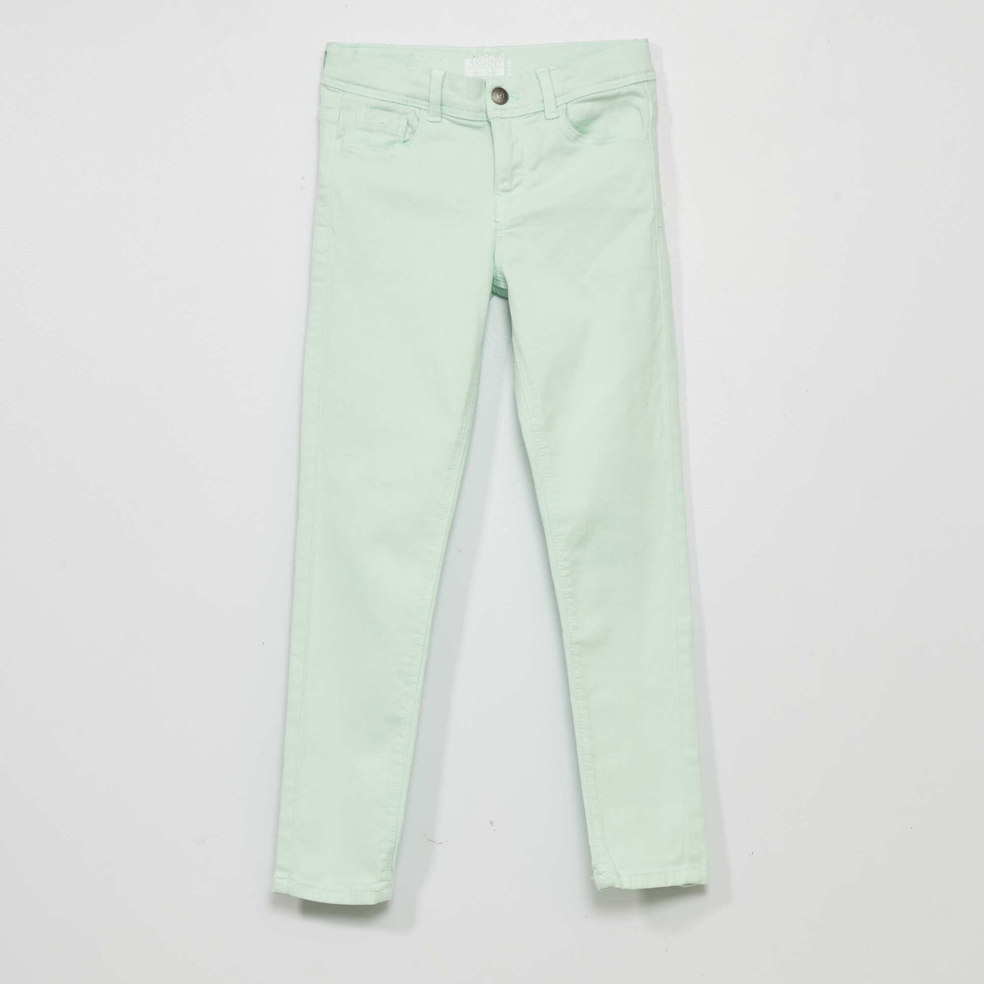 Jean skinny 5 poches VERT