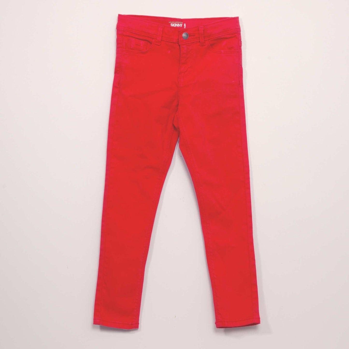 Jean skinny 5 poches Rouge