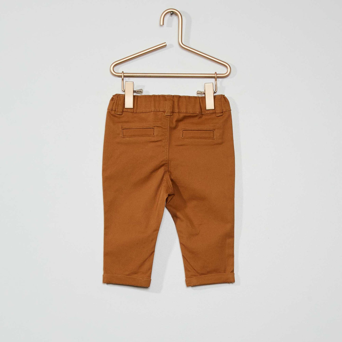 Pantalon chino uni camel