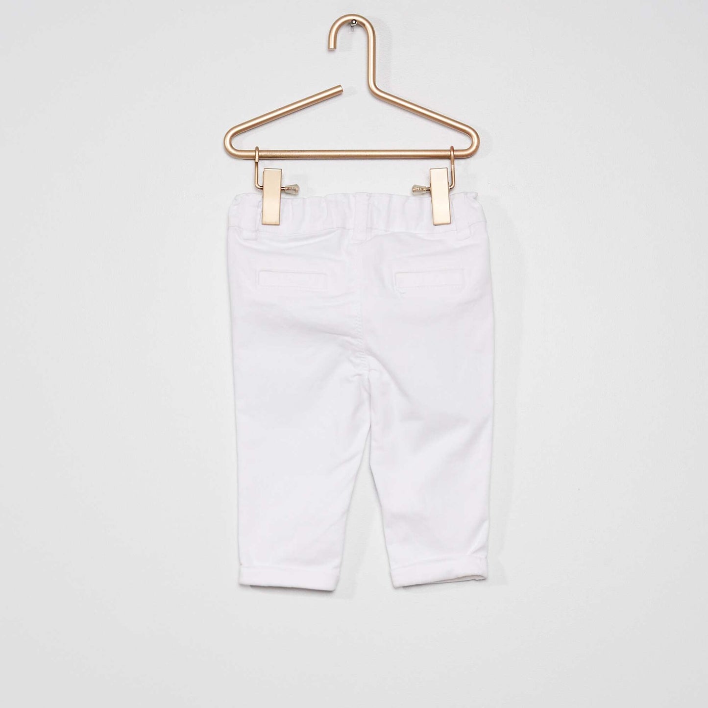 Pantalon chino uni blanc