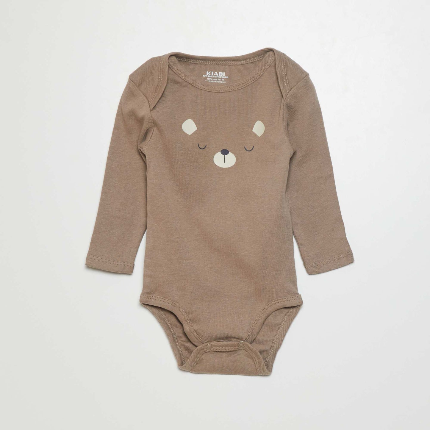 Lot de 3 bodies Marron/beige/cr me