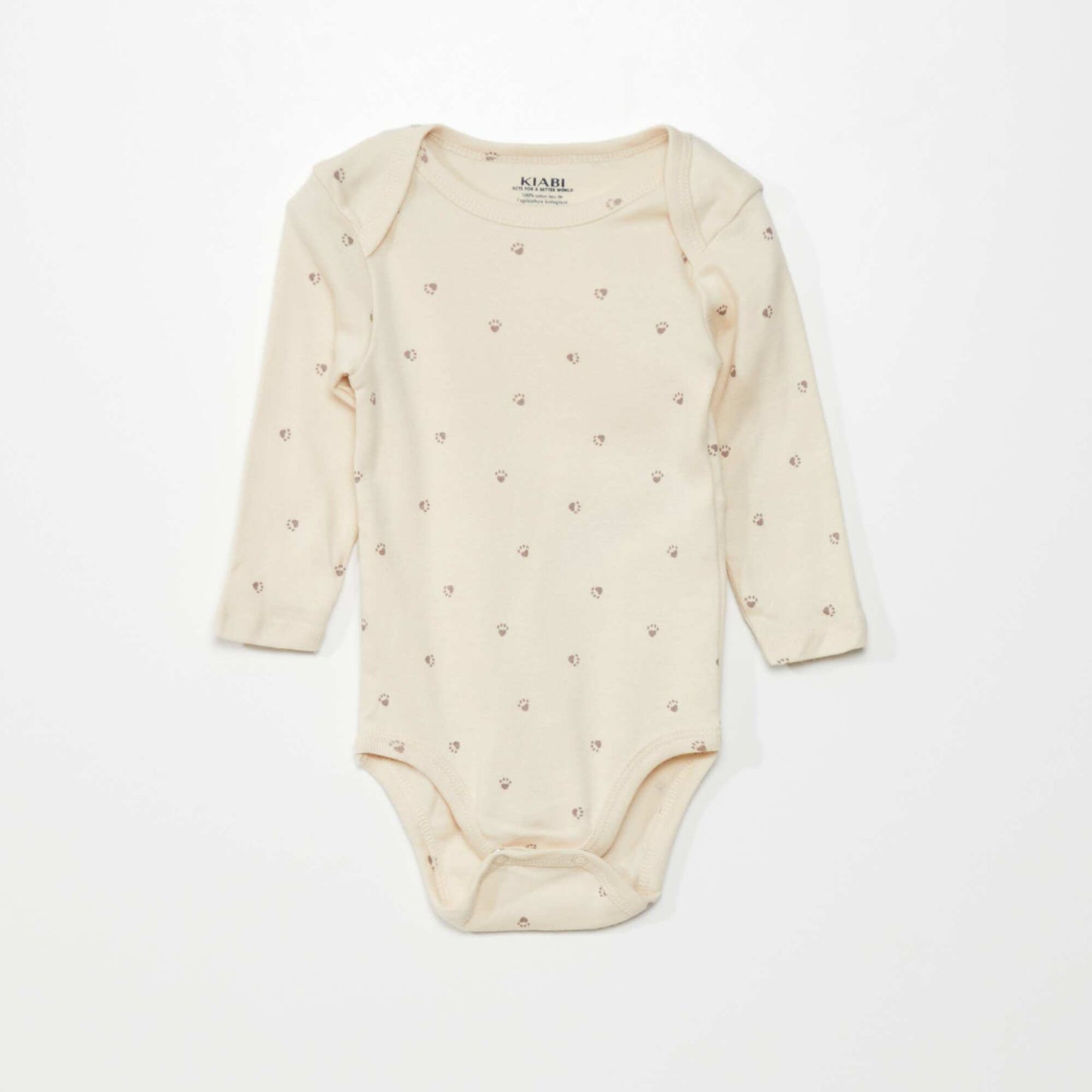 Lot de 3 bodies Marron/beige/cr me