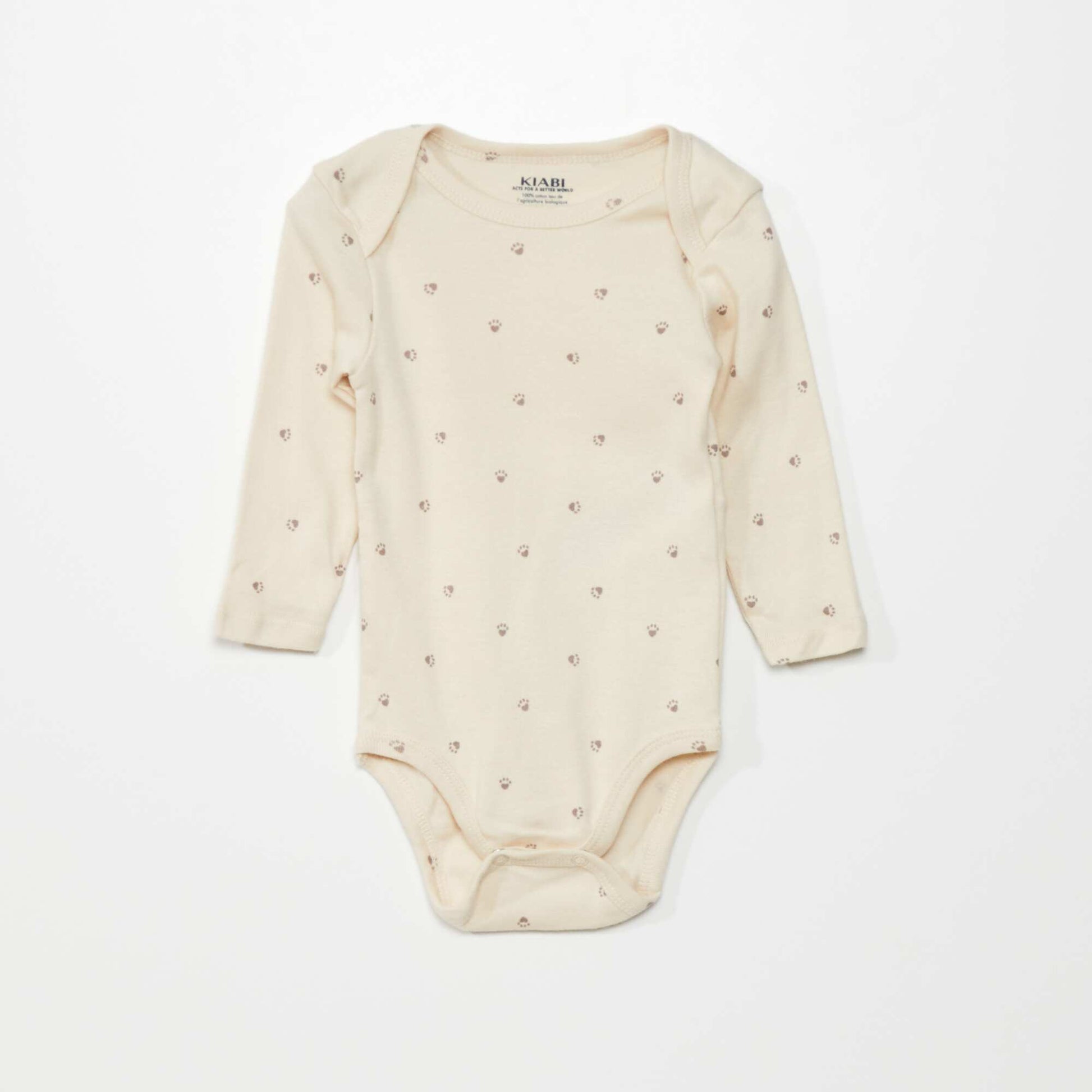 Lot de 3 bodies Marron/beige/cr me