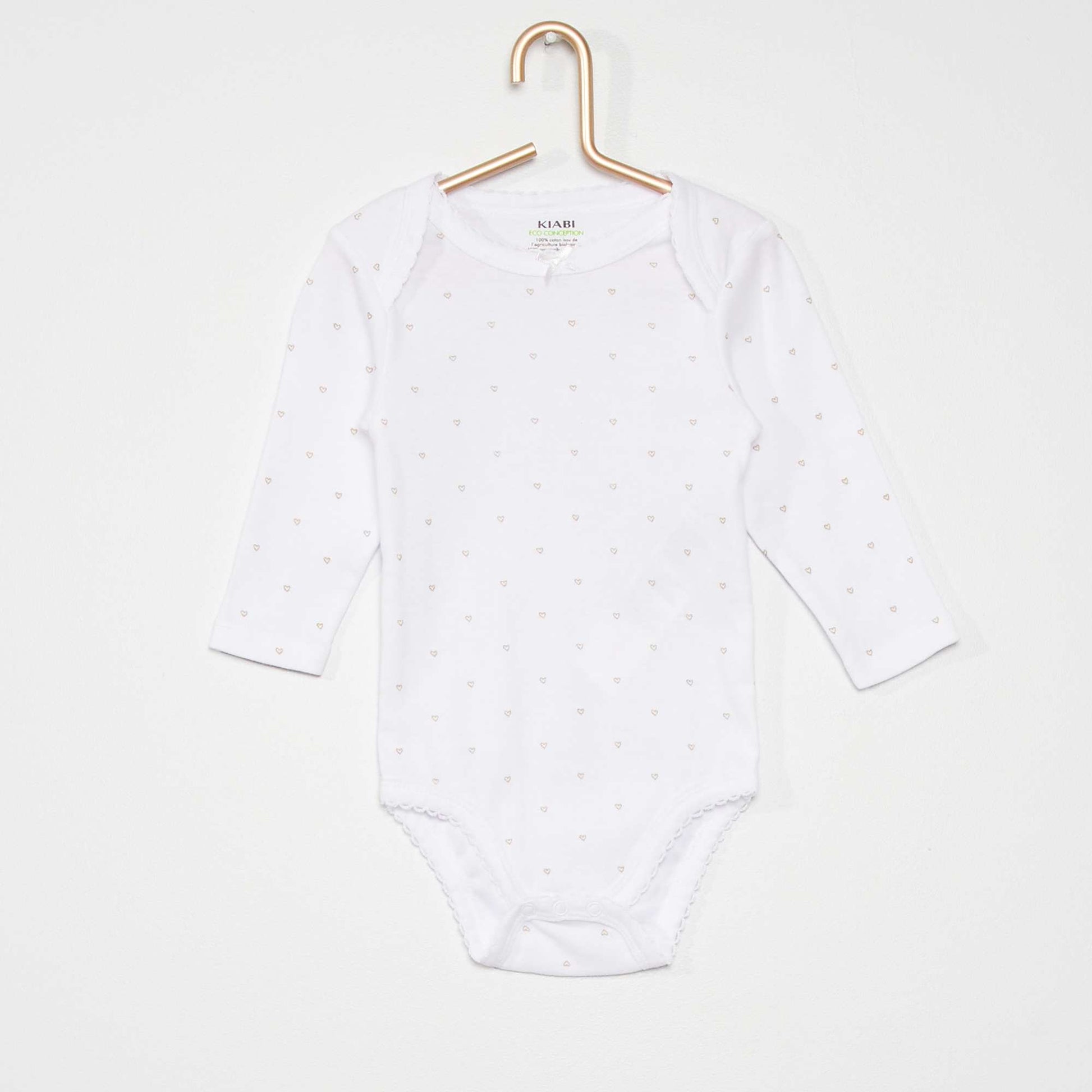 Lot de 3 bodies manches longues blanc