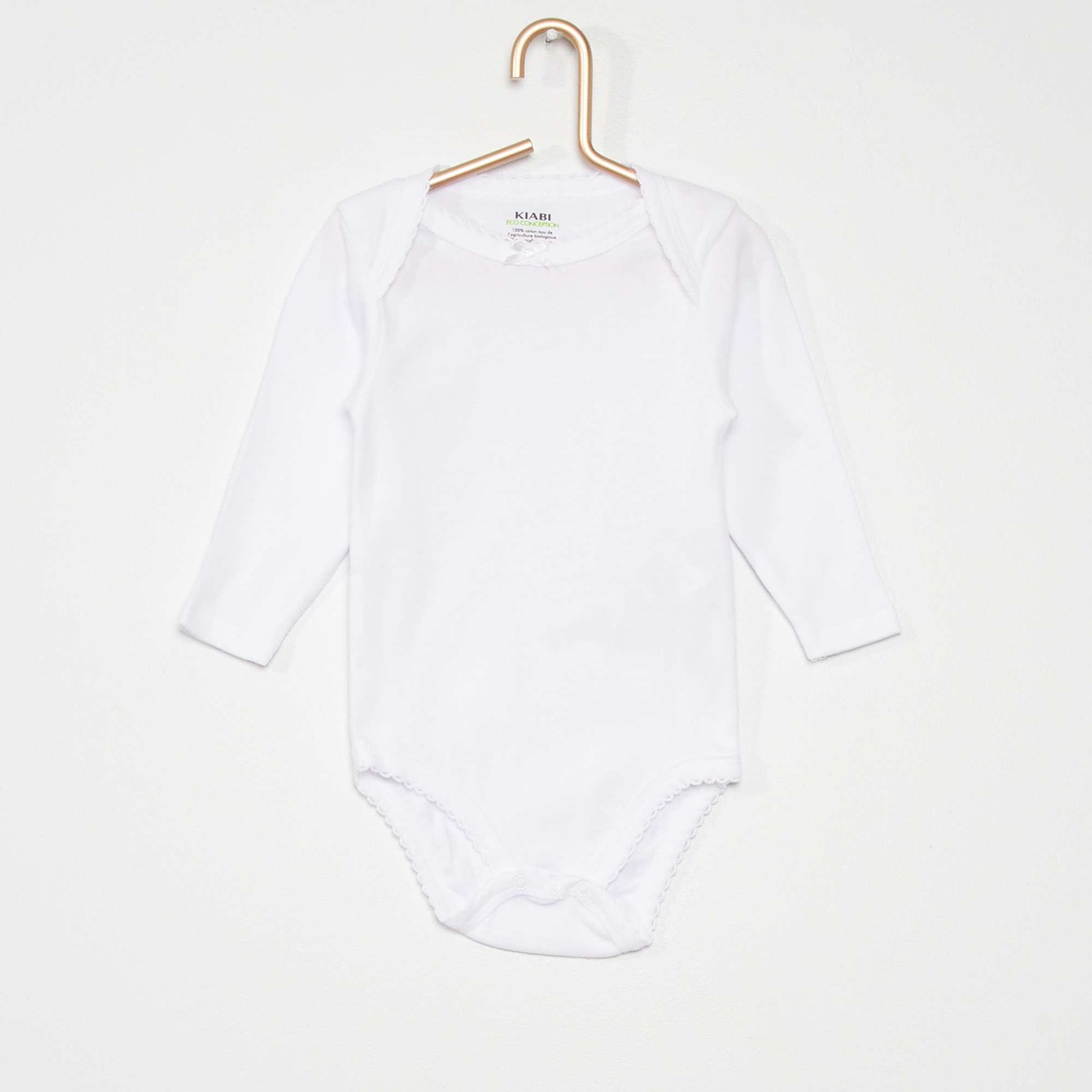 Lot de 3 bodies manches longues blanc