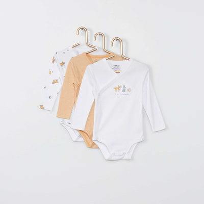 Lot de 3 bodies crois s Jaune