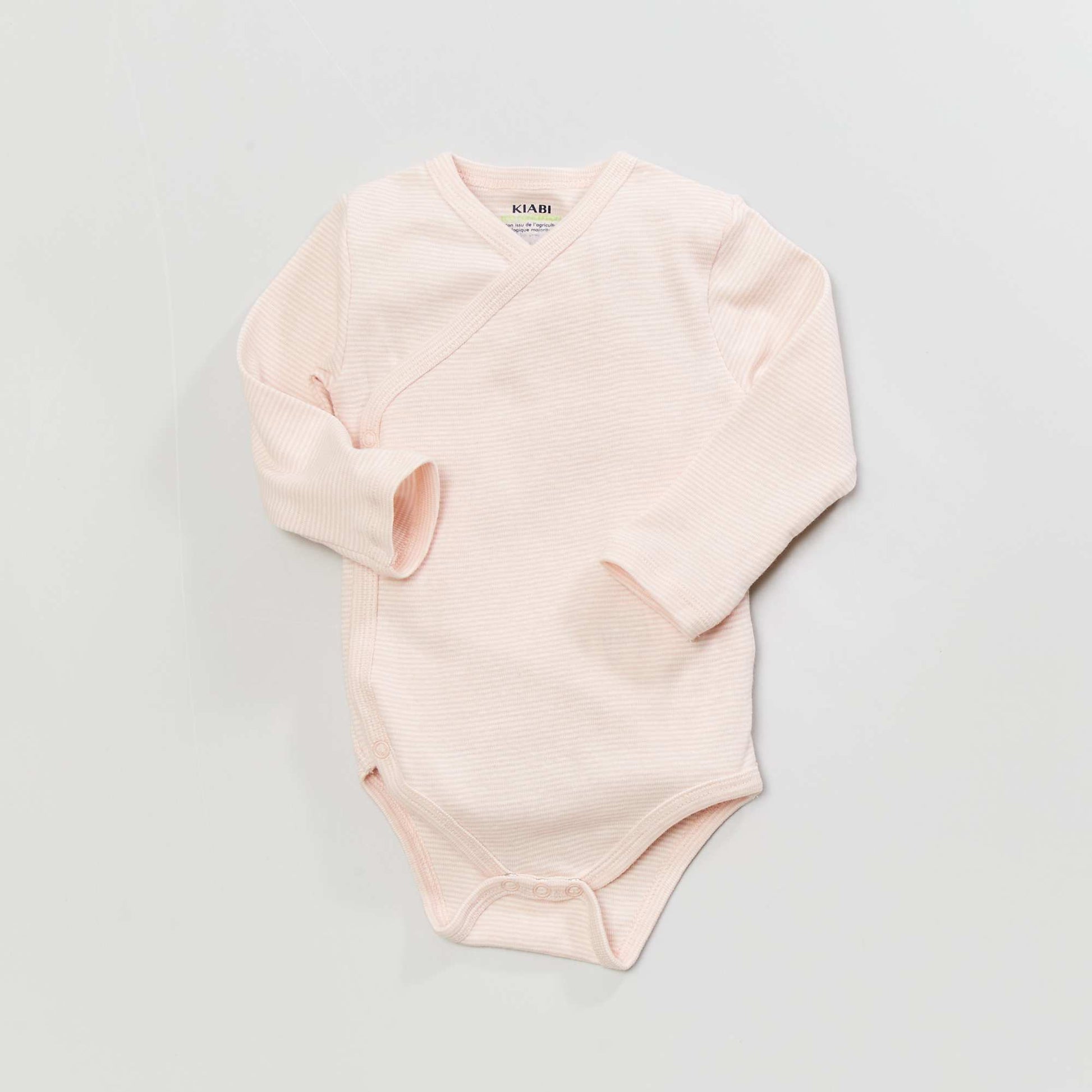 Lot de 3 bodies crois s Rose clair