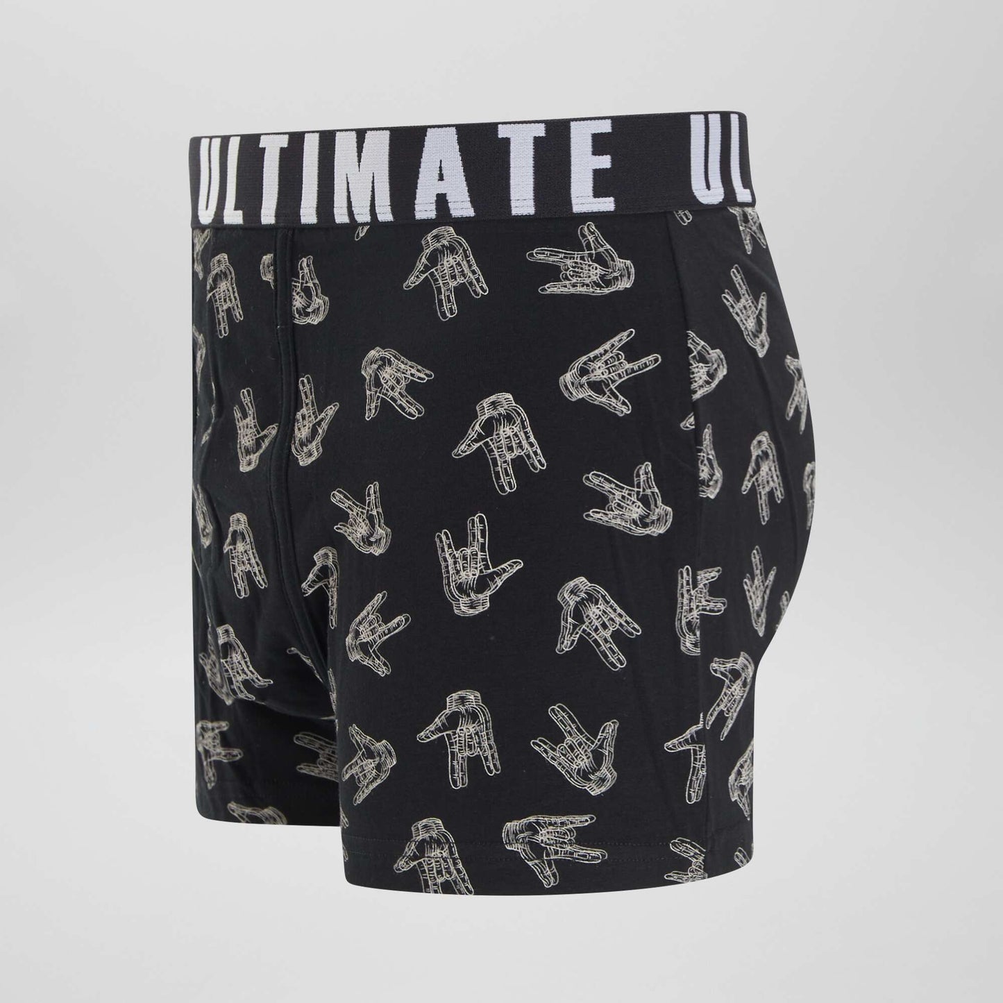 Lot de 3 boxers fantaisie Blanc/noir