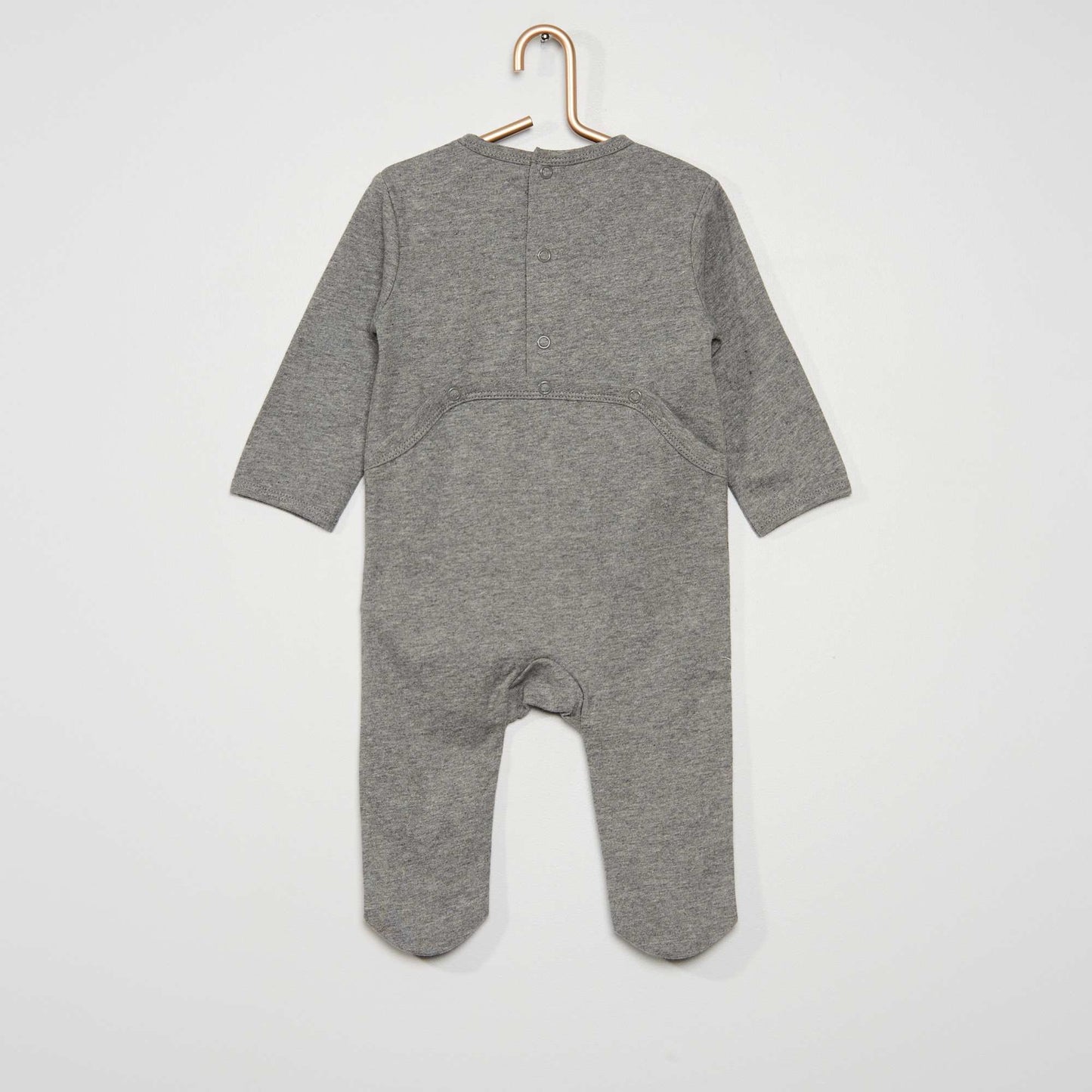 Pyjama long avec imprim gris chin