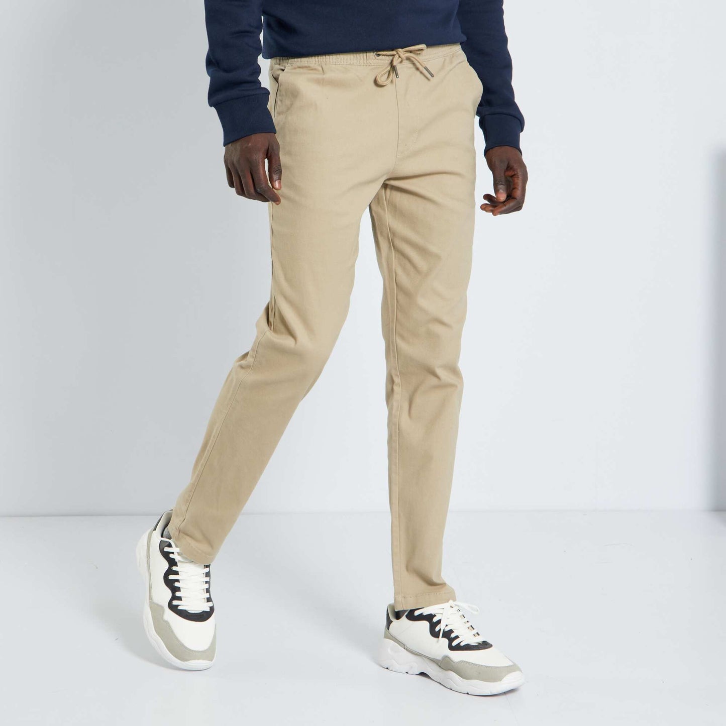 Chino slim coupe jogger beige chin