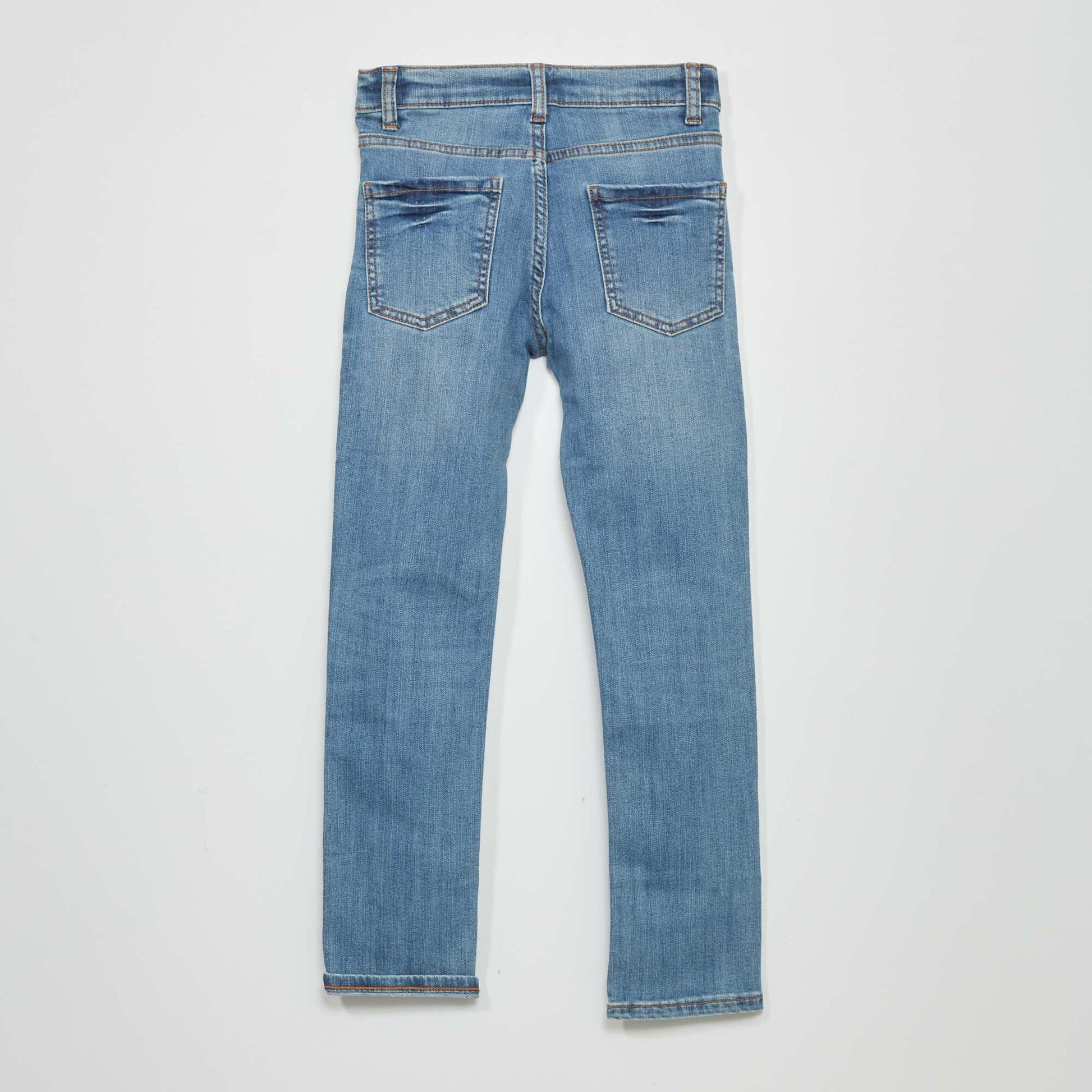Jean slim + r sistant Bleu