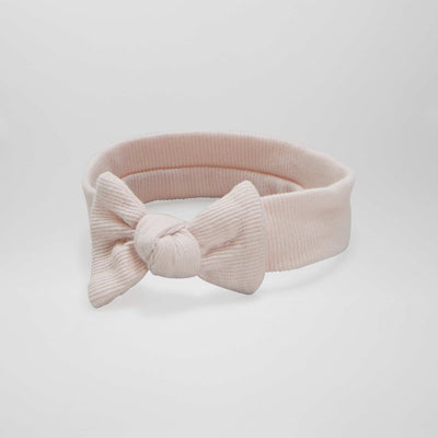 Bandeau jersey côtelé Rose