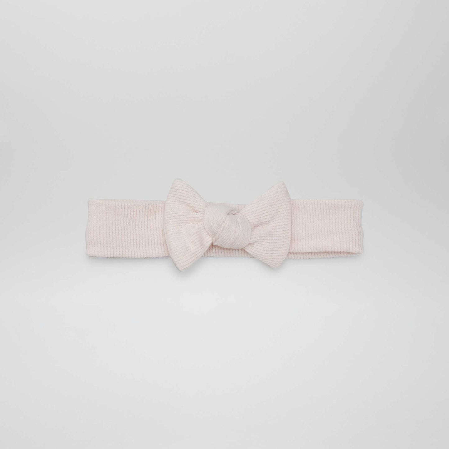 Bandeau jersey côtelé Rose