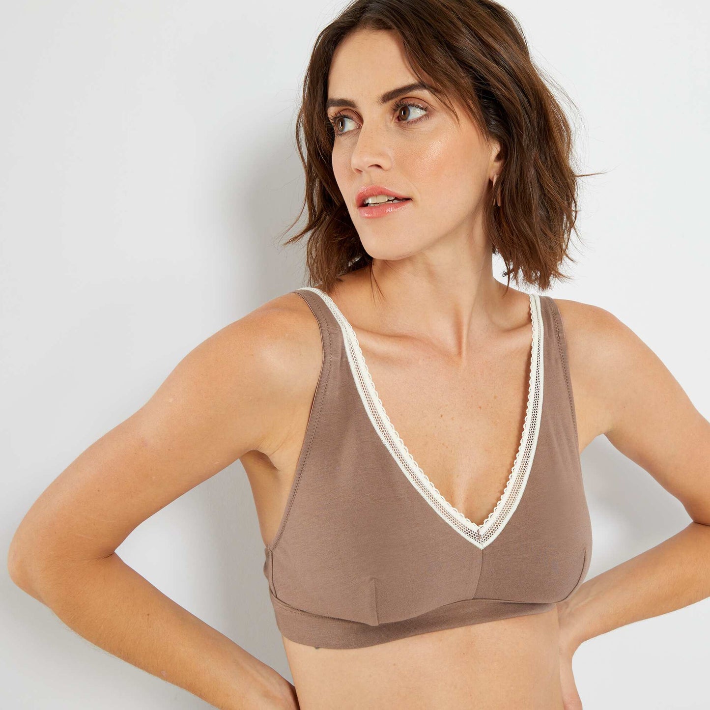 Soutien-gorge triangle Marron taupe