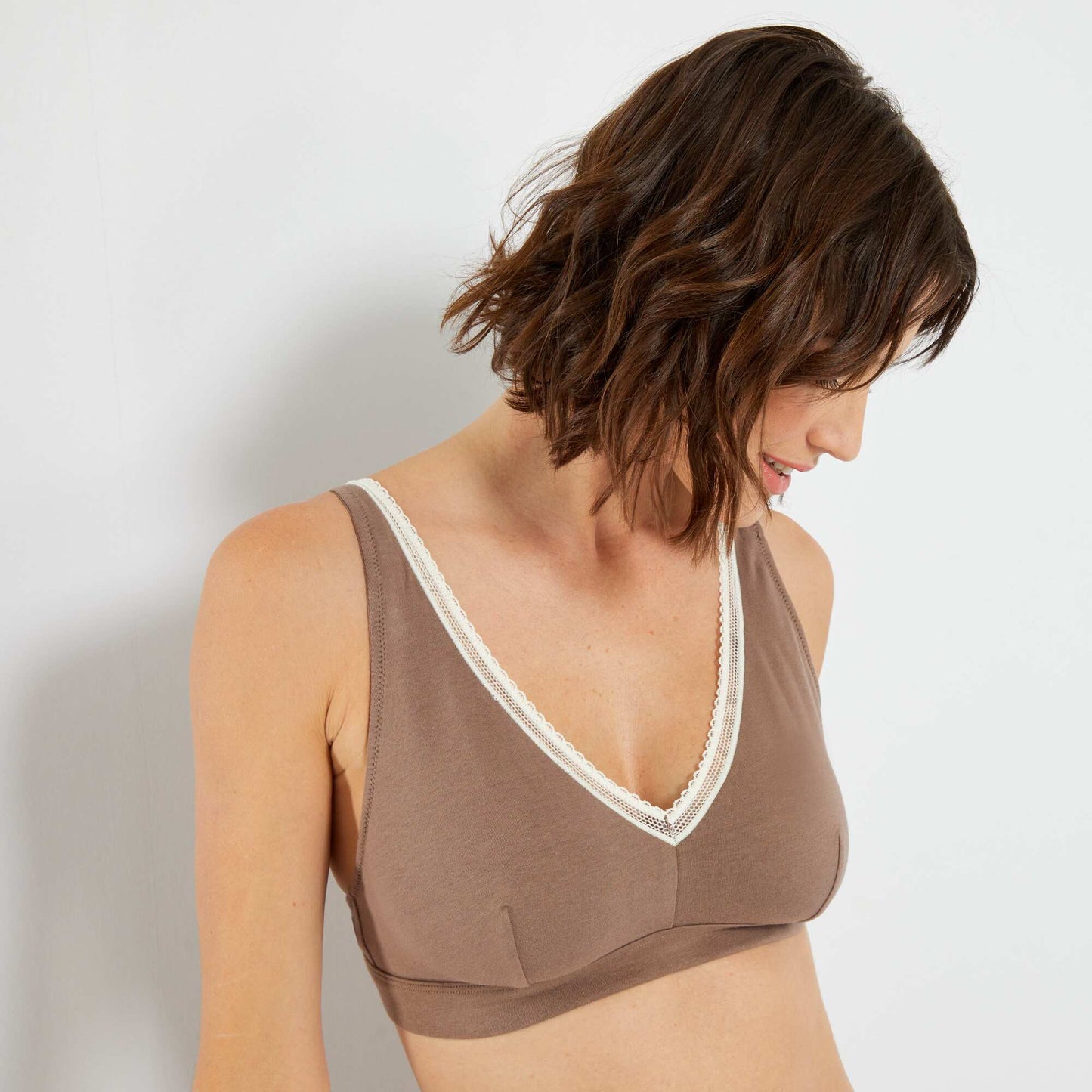 Soutien-gorge triangle Marron taupe