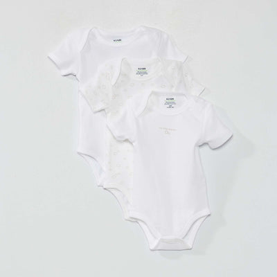 Lot de 3 bodies Blanc