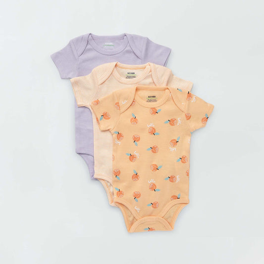 Lot de 3 bodies ORANGE