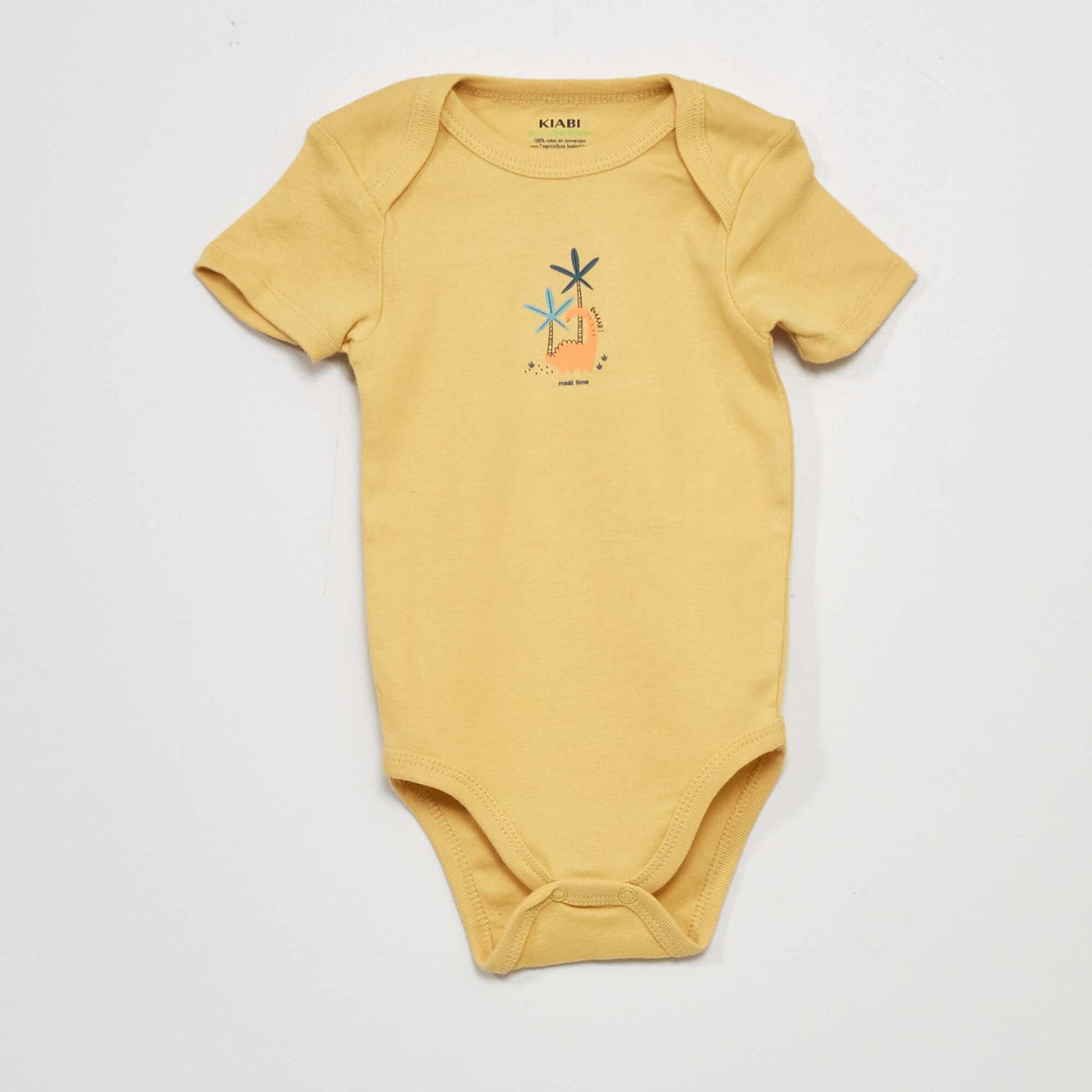 Lot de 3 bodies Blanc/jaune