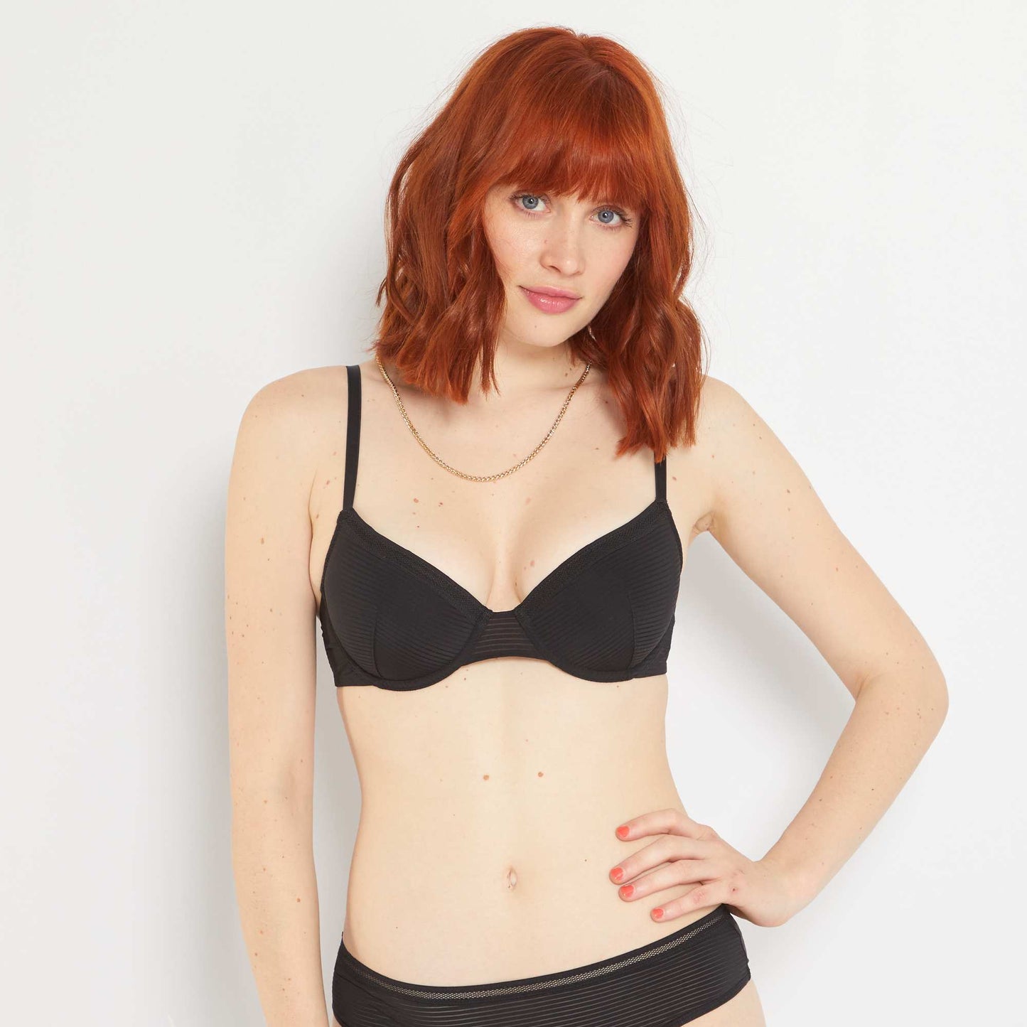 Soutien-gorge padd  microfibre noir