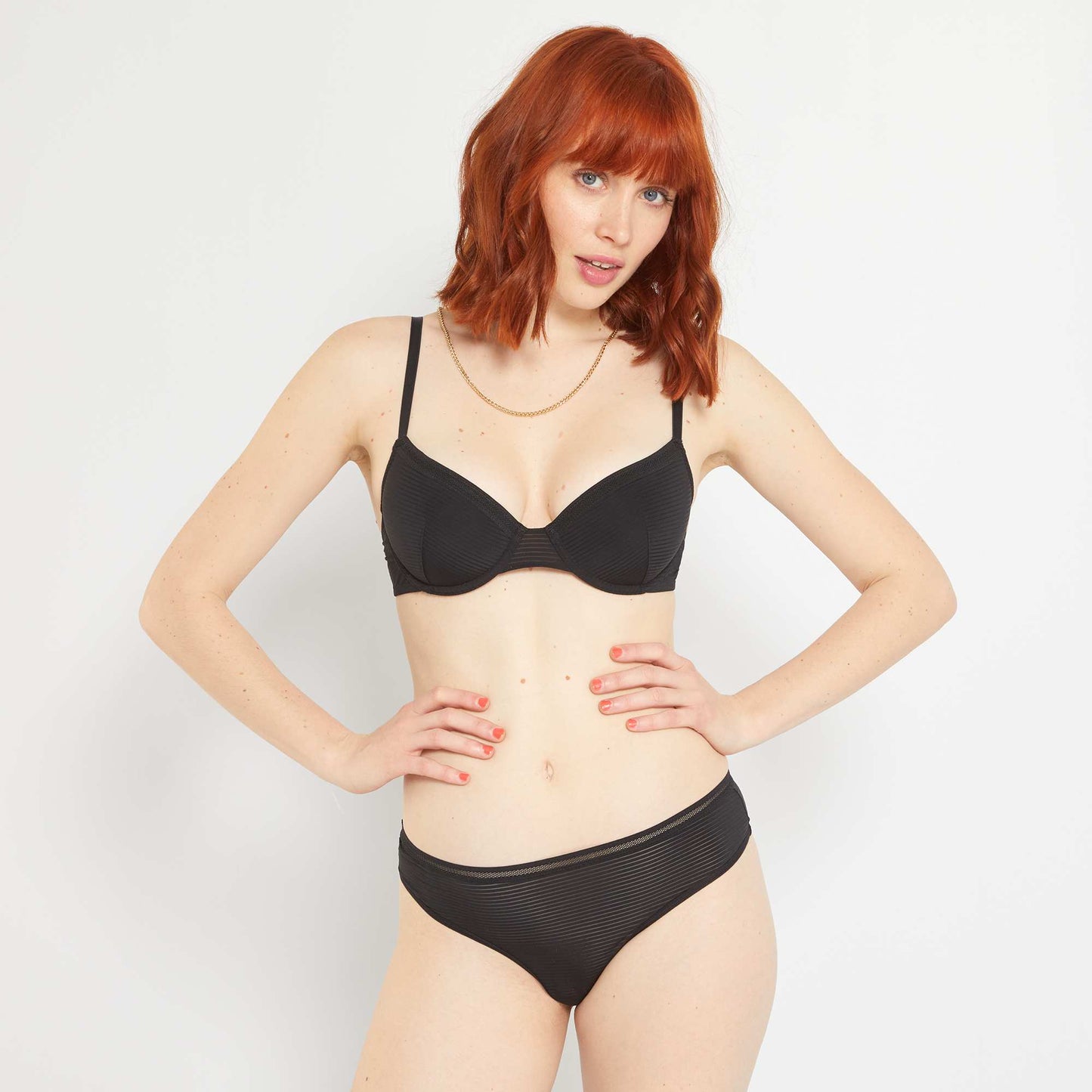 Soutien-gorge padd  microfibre noir