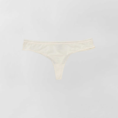Tanga microfibre Beige