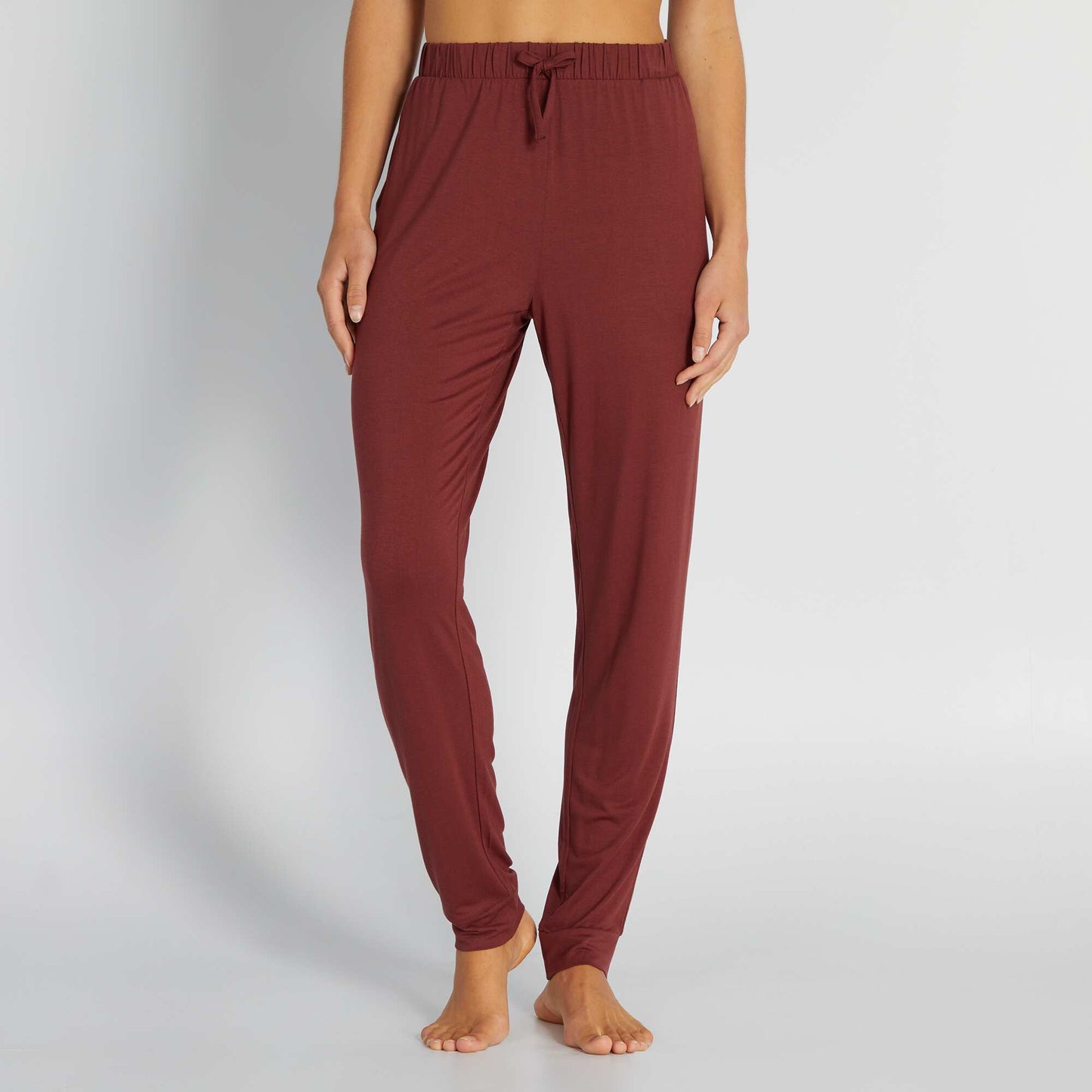 Pantalon de nuit fluide Rouge