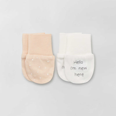Lot de 2 paires de moufles rose