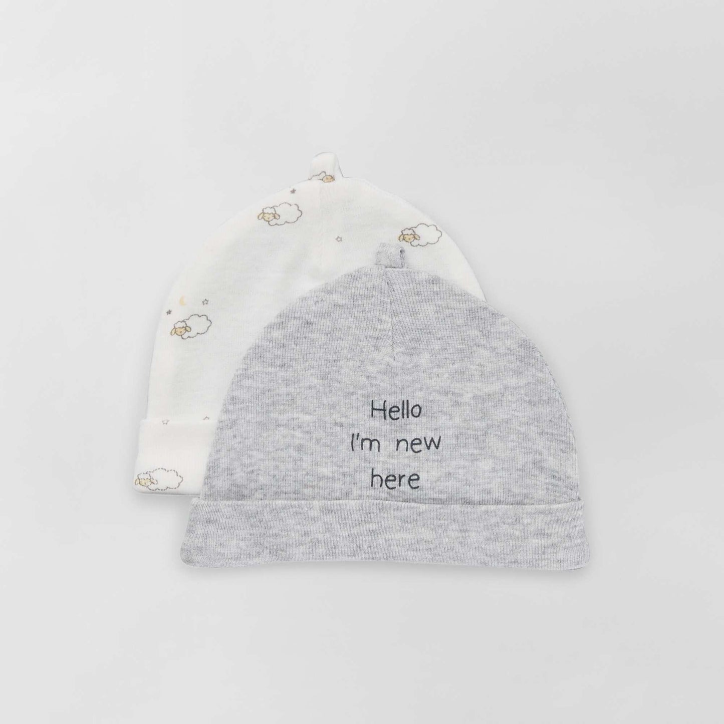 Lot de 2 bonnets GRIS