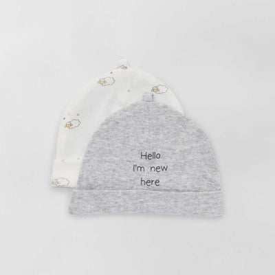 Lot de 2 bonnets GRIS