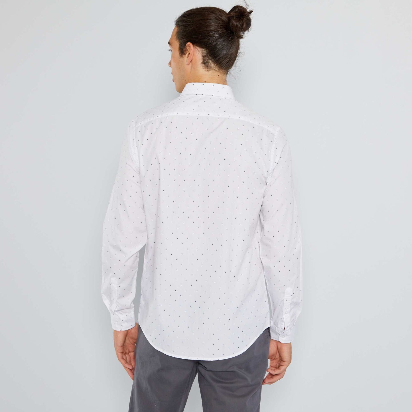 Chemise fantaisie 'sans repassage' Blanc