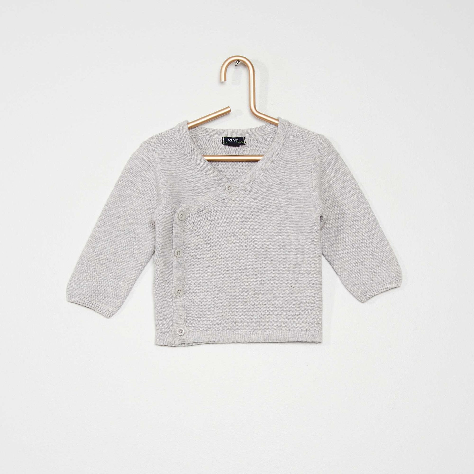 Gilet asym trique gris clair