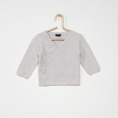 Gilet asym trique gris clair