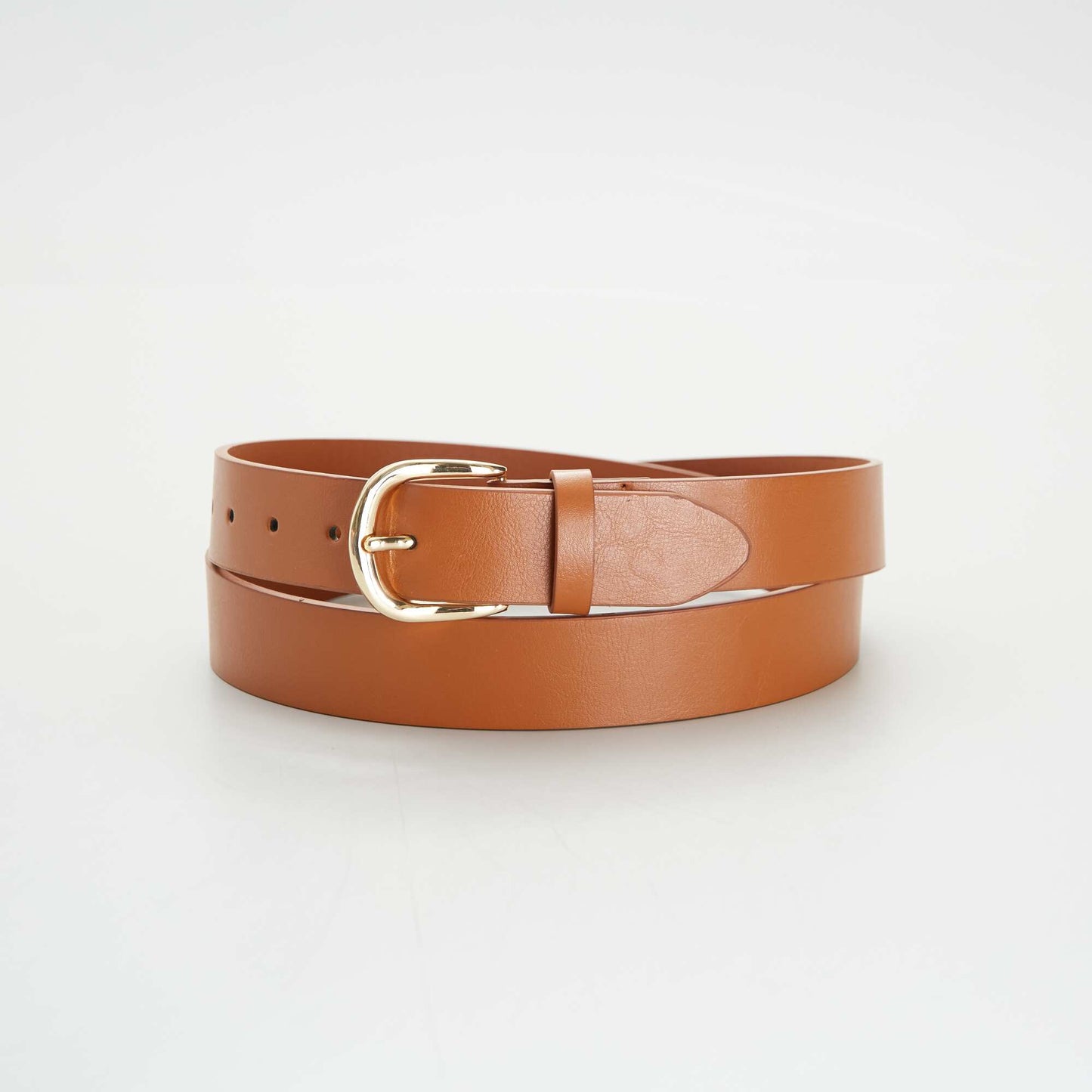 Ceinture basique en simili Camel