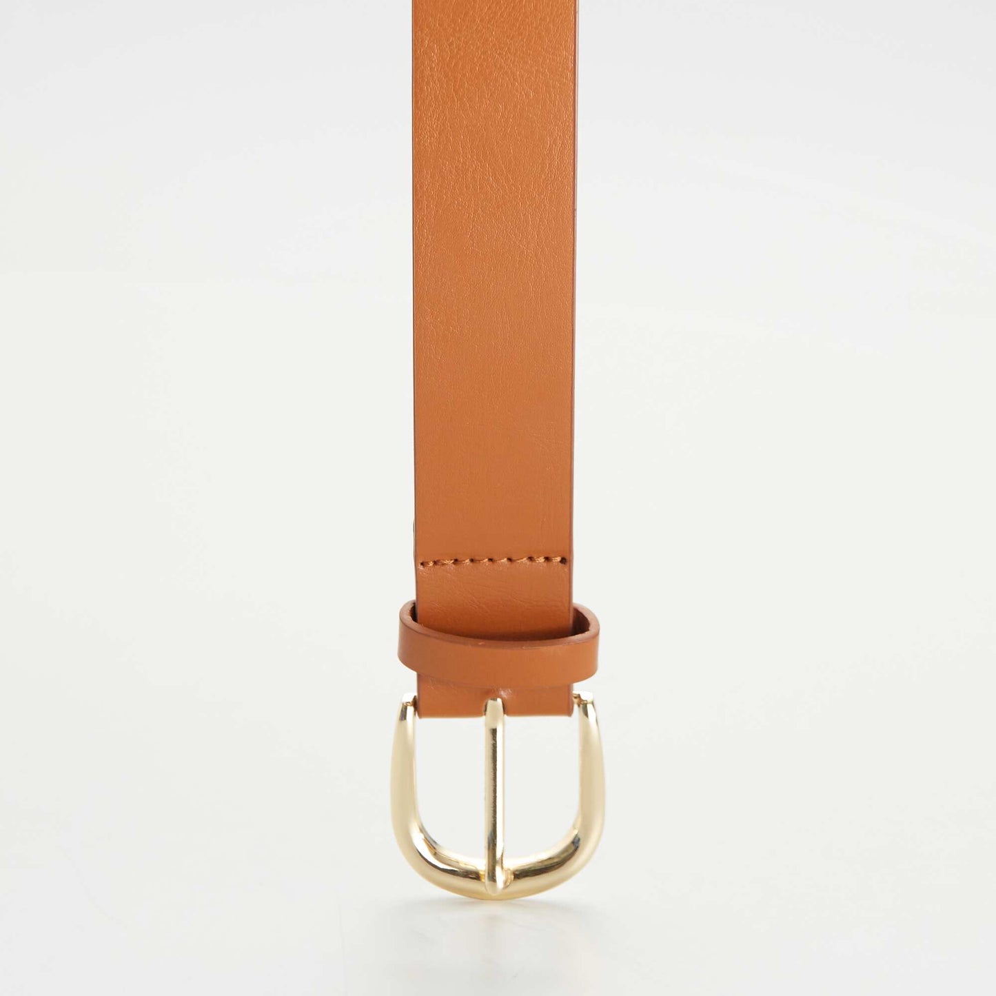 Ceinture basique en simili Camel