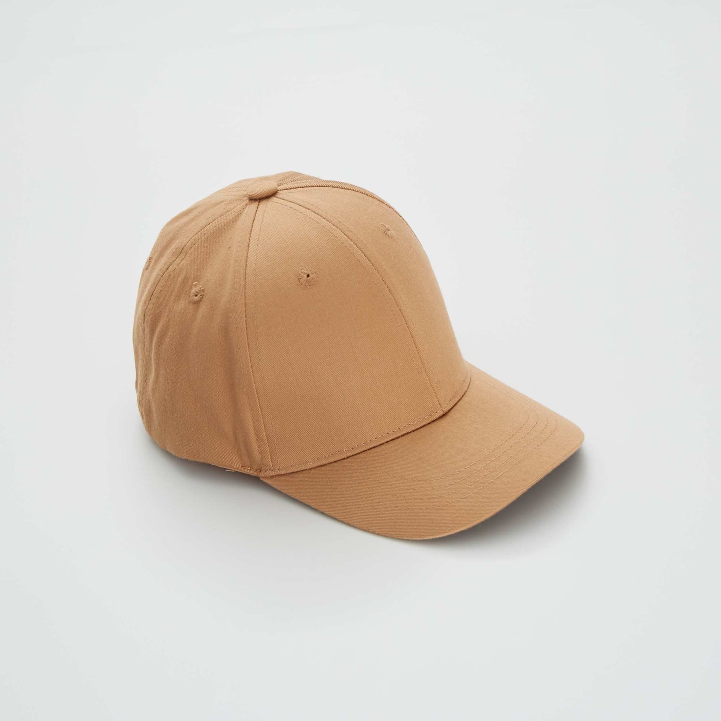 Casquette en toile unie brun