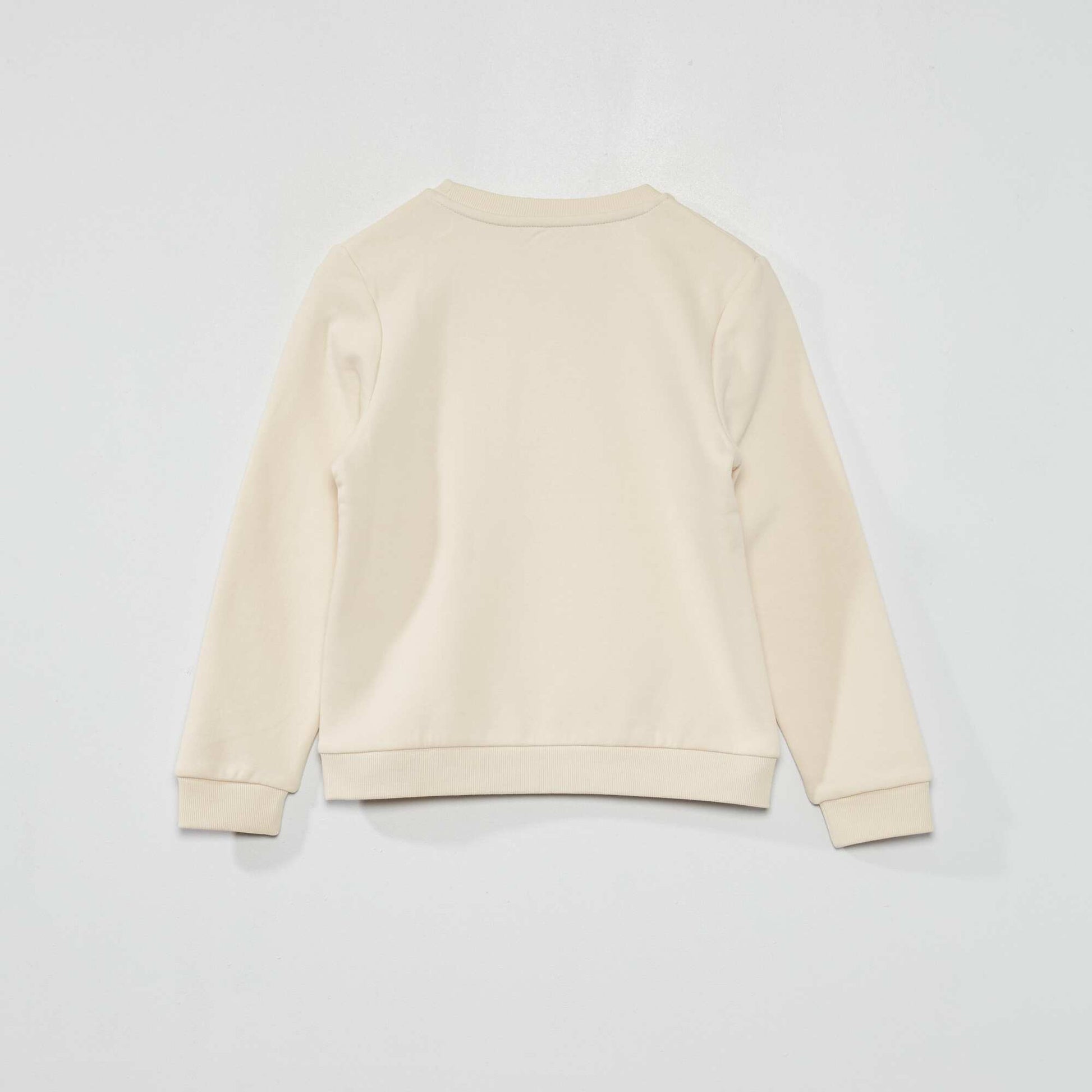 Sweat en molleton Beige 'skate'