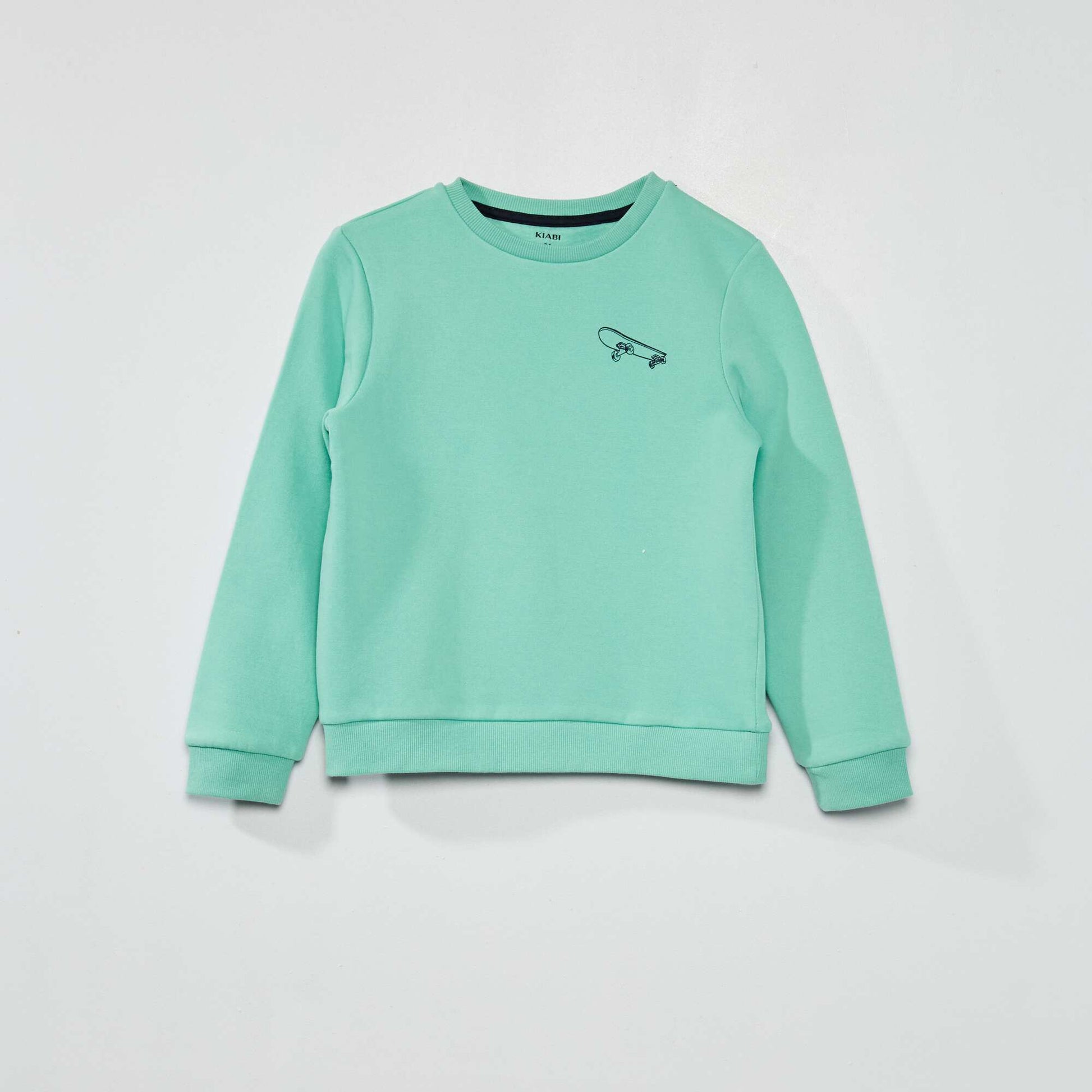 Sweat en molleton Vert 'skate'