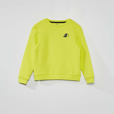 Sweat en molleton Jaune