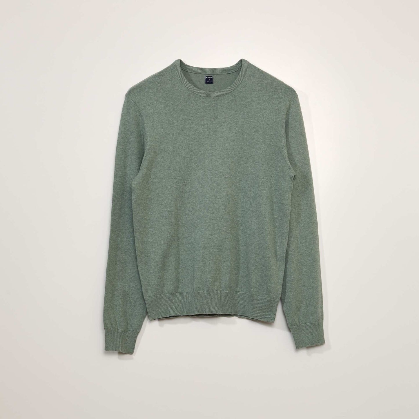 Pull uni   col rond Vert