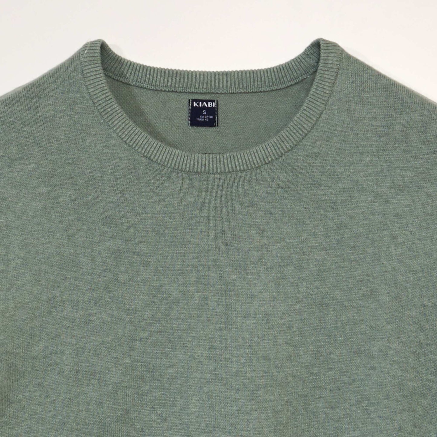 Pull uni   col rond Vert