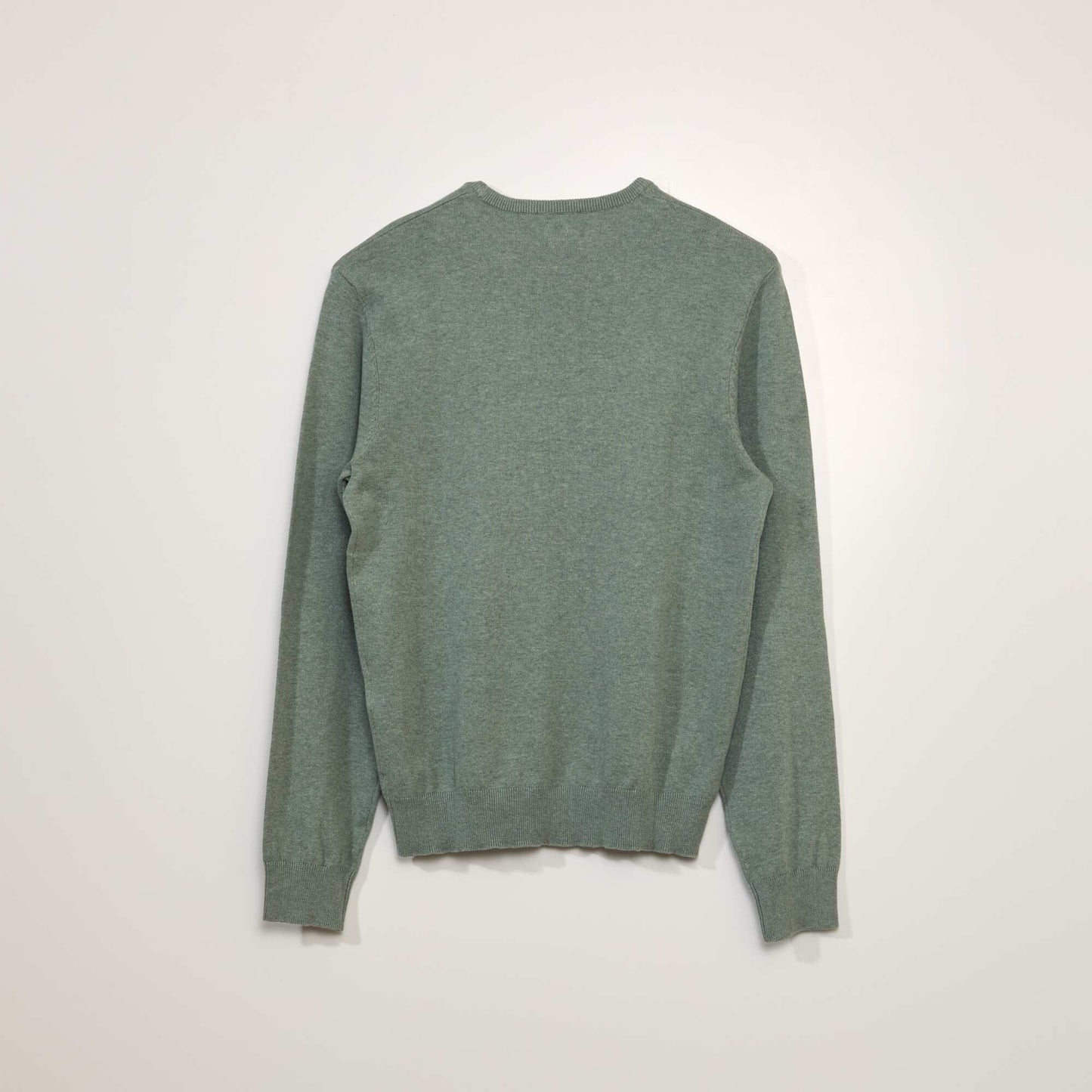 Pull uni   col rond Vert