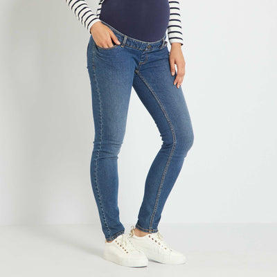 Jean slim grossesse L30 Bleu brut