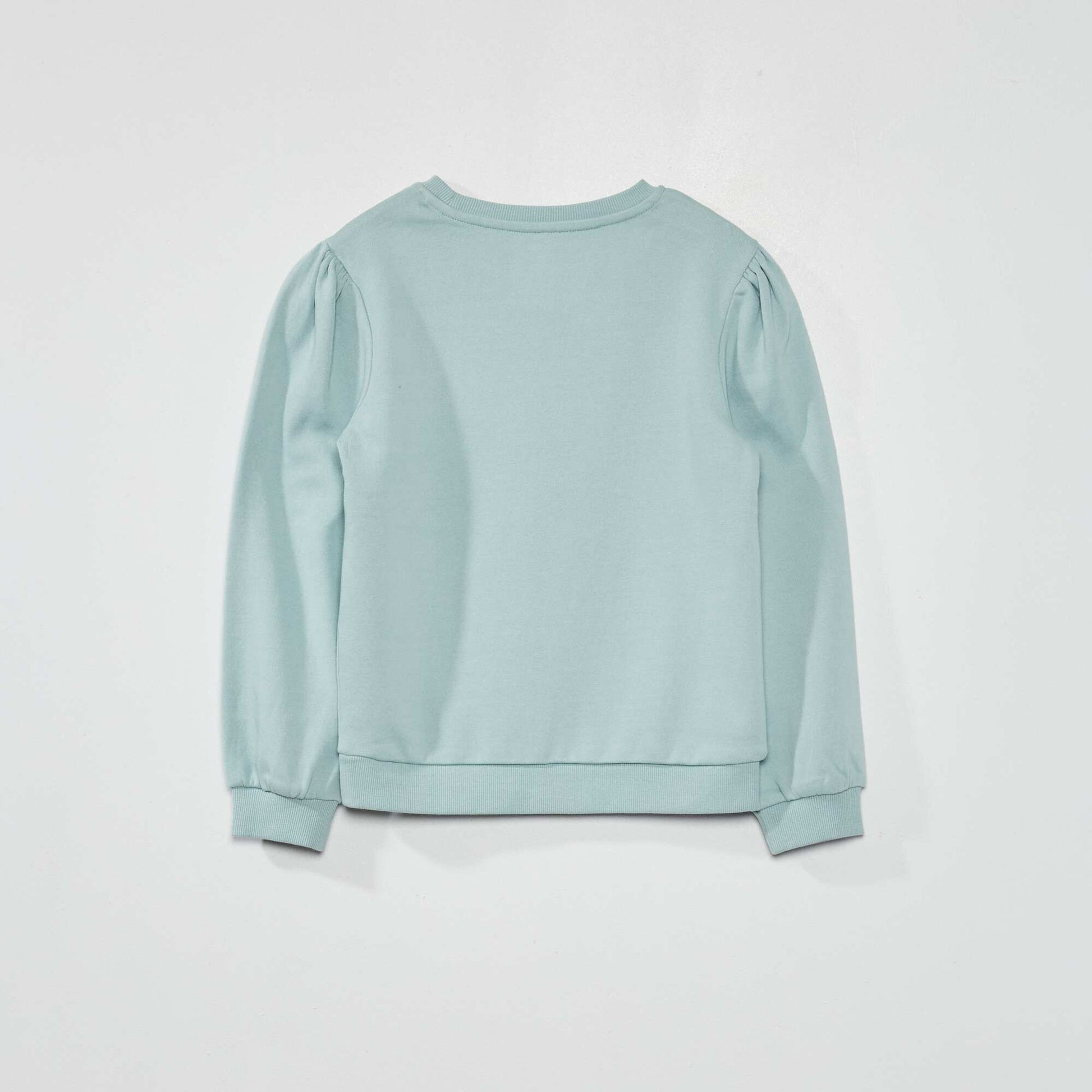 Sweat col rond molletonn Bleu