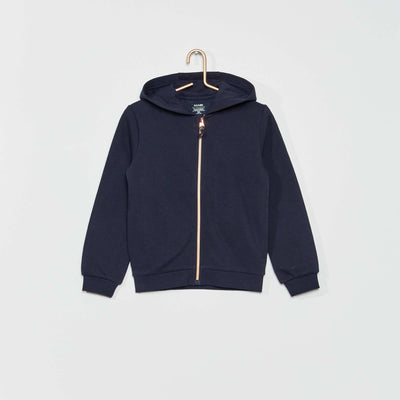 Veste capuche bleu marine