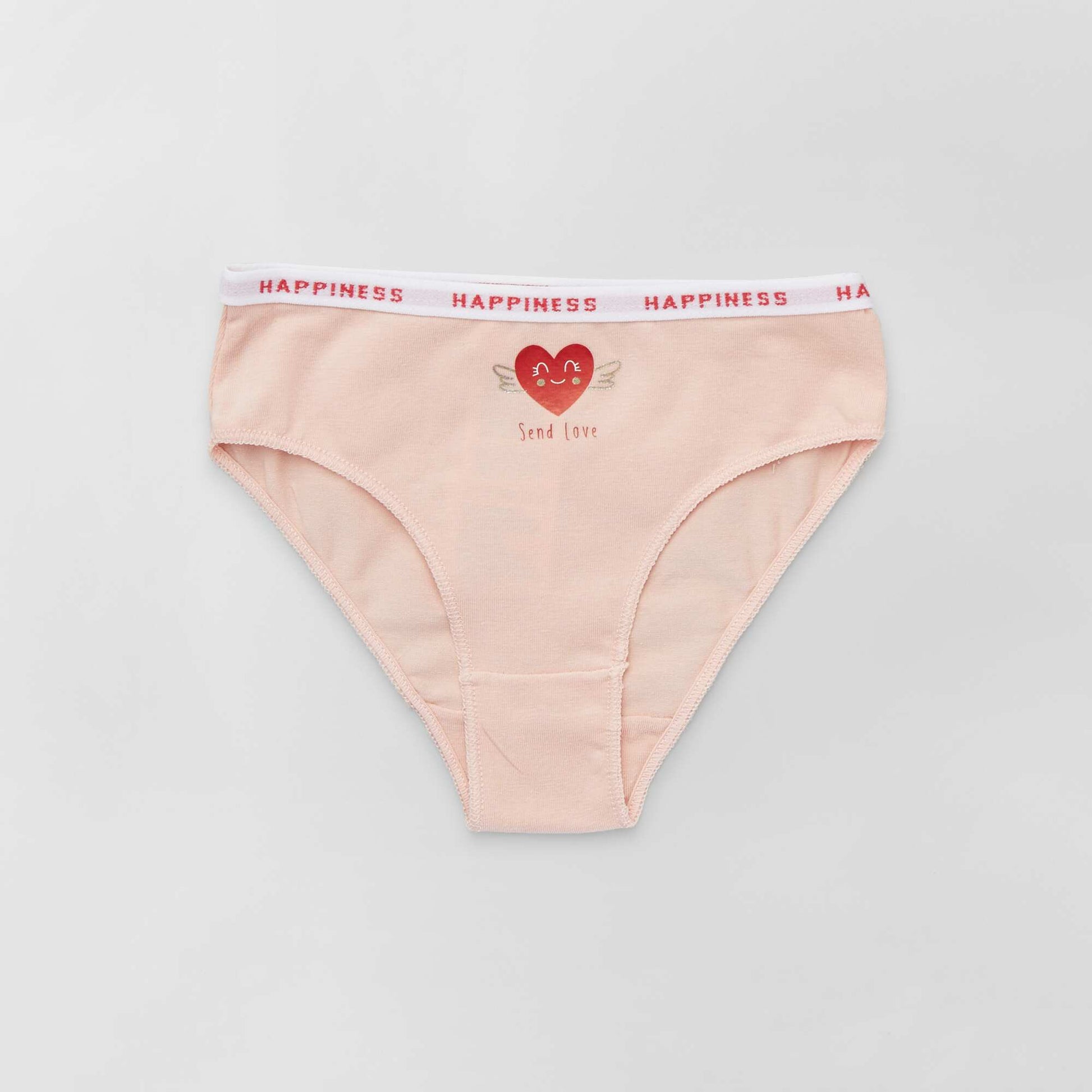 Lot 4 culottes en coton Blanc/rouge