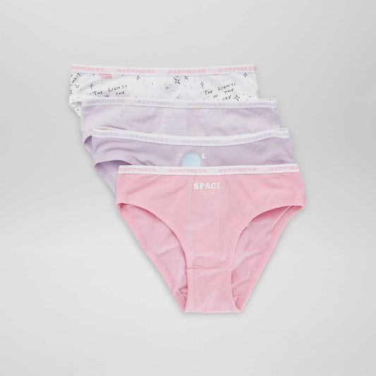 Lot 4 culottes en coton Violet