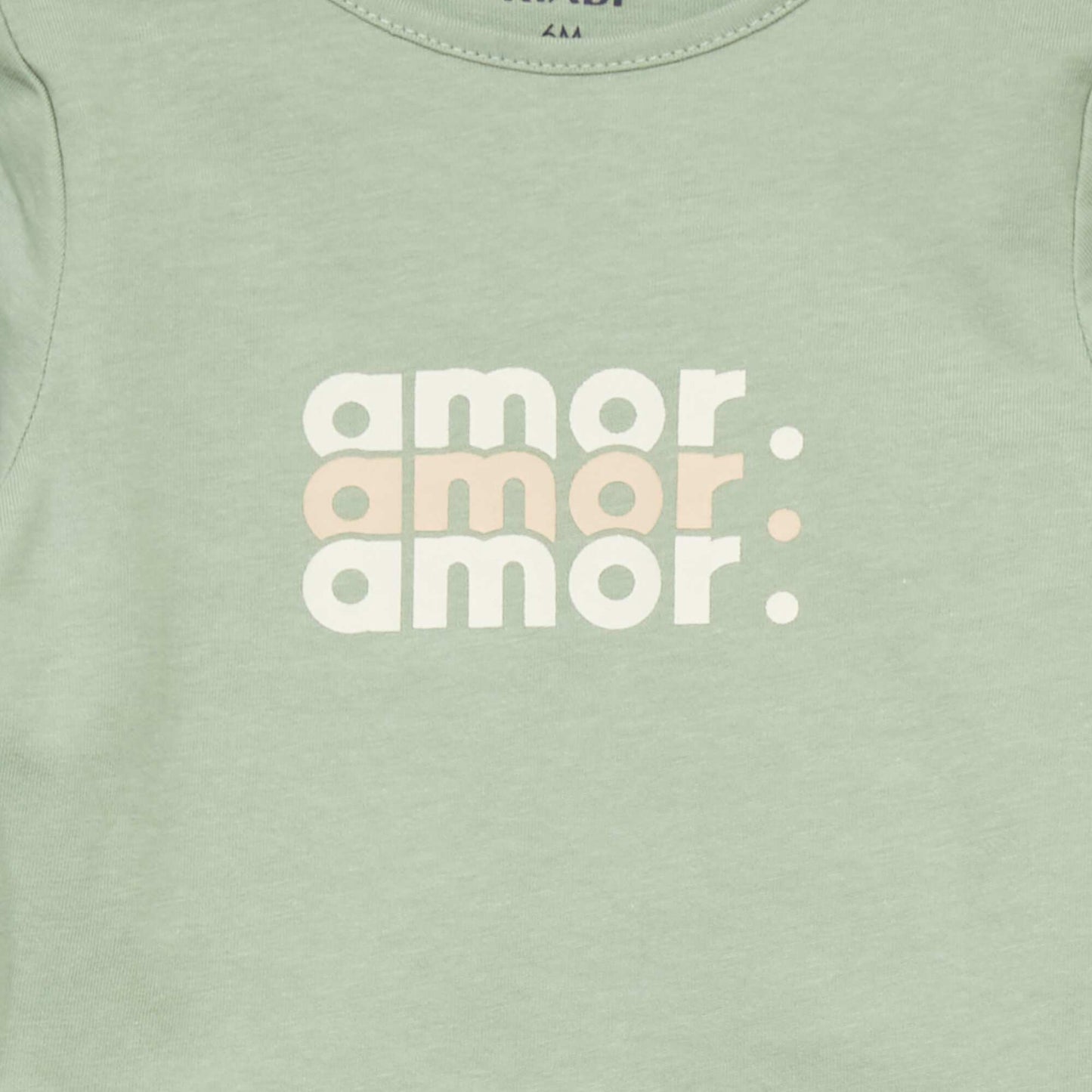 T-shirt manches longues imprim Vert